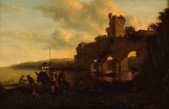 Nicolaes Pietersz. Berchem River Landscape